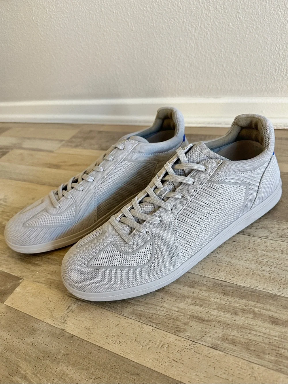 Rothy's Men's Knit Lace-Up RS01 Sneakers Light Gray Men's 13